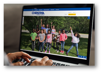 Christina School District Website Mockup 